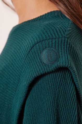 ETAM Amythis majica z dolgimi rokavi Zelena - Green 3