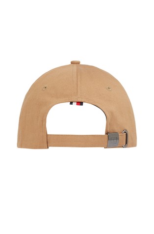 TOMMY HILFIGER Signature Flag Six-Panel Baseball Cap Light Brown 2