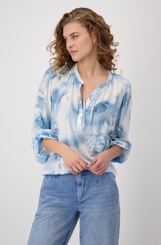 Patterned viscose blouse