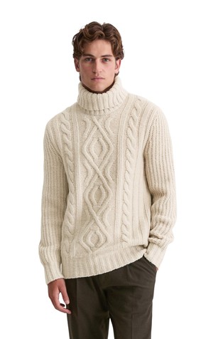 Turtleneck sweater in wool-blend