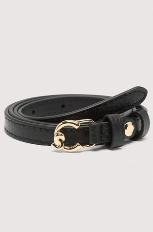 C-Me Thin Leather Belt