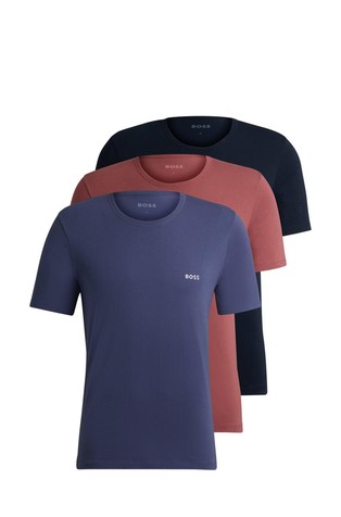 Paket 3 bombažnih spodnjih majic z logotipom