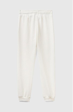 BENETTON Trenirka z zatezno vrvico Bela - Creamy White 2