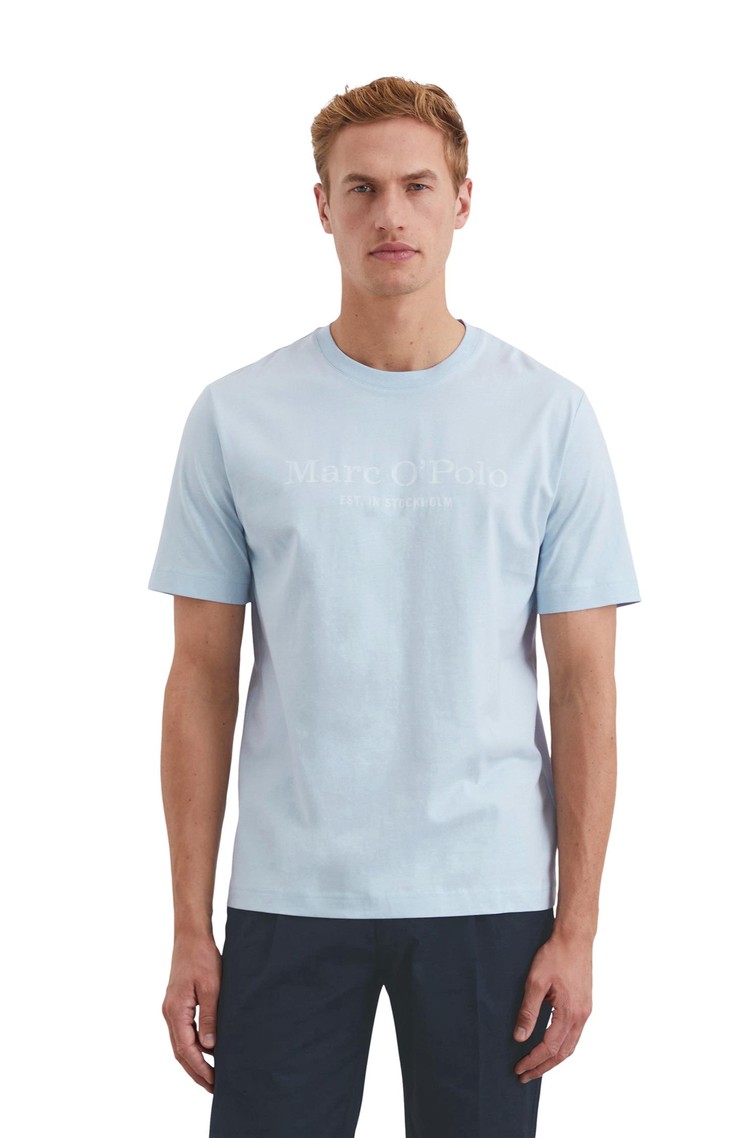 MARC O'POLO T-shirt made from pure organic cotton Baby Blue 