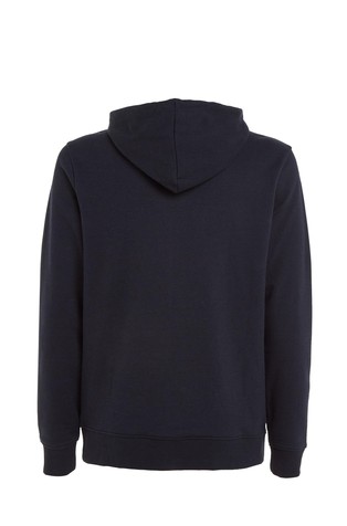 TOMMY HILFIGER Relaxed fit jopa s kapuco in vezenim logotipom Modra - Blue 2