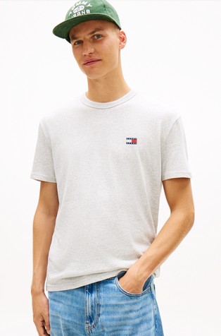 Majica s kratkimi rokavi iz jerseya z našitkom