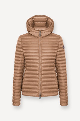 Water-repellent down jacket with hood