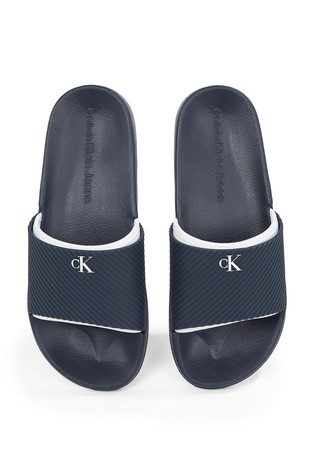 CALVIN KLEIN Logo Slides Blue 5