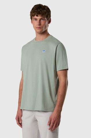 T-shirt with logo patch