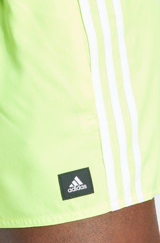 ADIDAS 3-Stripes CLX Very-Short-Length Swim Shorts Green 5