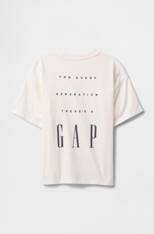 GAP Gap logo majica s kratkimi rokavi za dečke Bela - New Off White 5