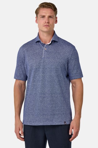Cotton-linen Piqué Polo Shirt