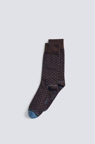 Long socks with contrasting polka-dots