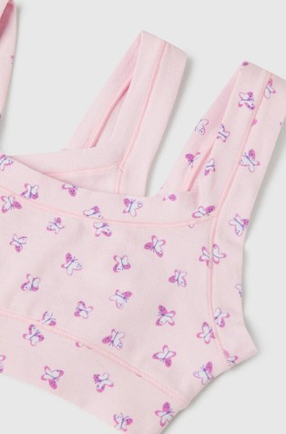 BENETTON Two bras in super stretch organic cotton Pink 3