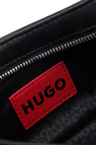 HUGO BOSS Hobo torbica iz umetnega usnja Črna - Black 2