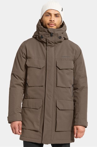 Drew vodoodporna podložena parka s kapuco