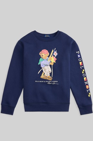 Polo Bear pulover s flisirano notranjostjo