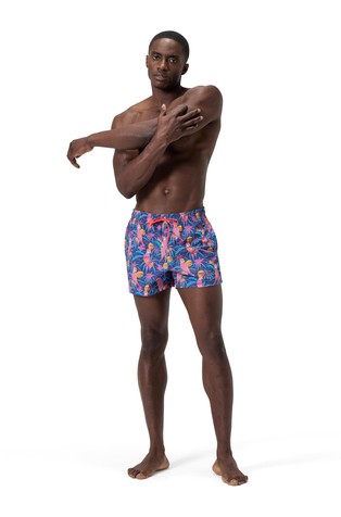 SPEEDO Redondo Volley vzorčaste kopalke Škrlatna - Purple - Multi Print 6