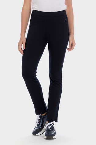 Ponte di roma trousers with elastic waist