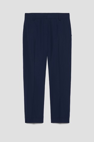 Regular fit hlače iz bombažnega poplina