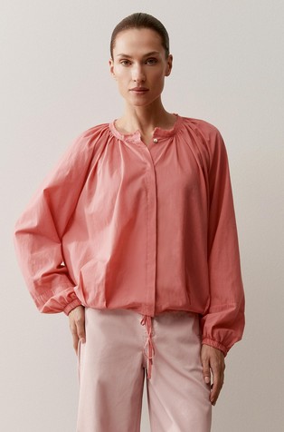 Loose fit cotton blouse