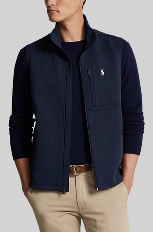 Double-knit Mock-neck Vest