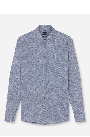 No. Six super slim fit vzorčasta srajca