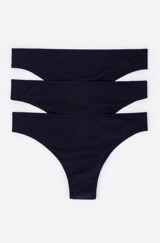 3 microfiber thongs pack