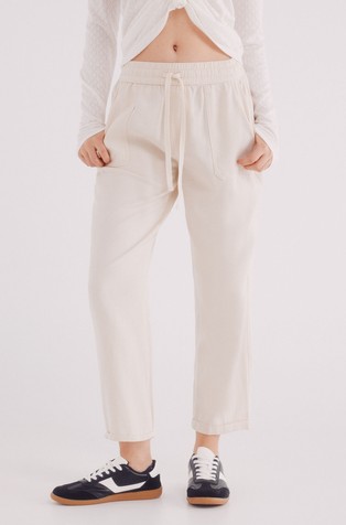 Lyocell cotton jogger pants