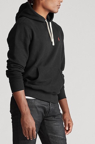 RALPH LAUREN Pulover s kapuco Črna - Black Charcoal 2