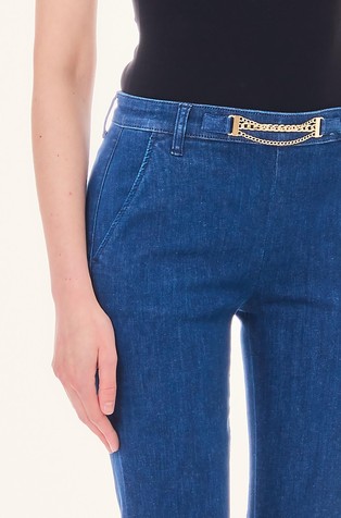 LIU JO Zvončaste jeans hlače z visokim pasom Modra - Blue 3