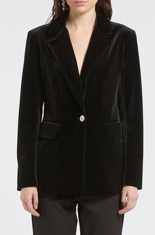 Velour blazer