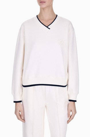 V-neck sweatshirt