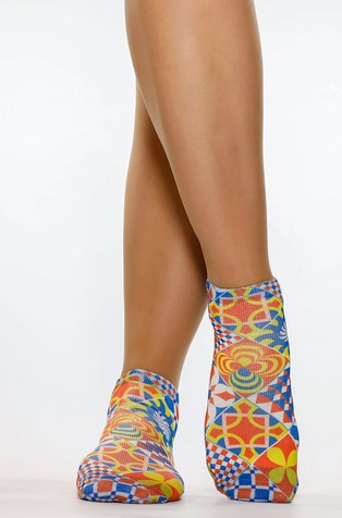 Retro Ceramic women’s ankle socks