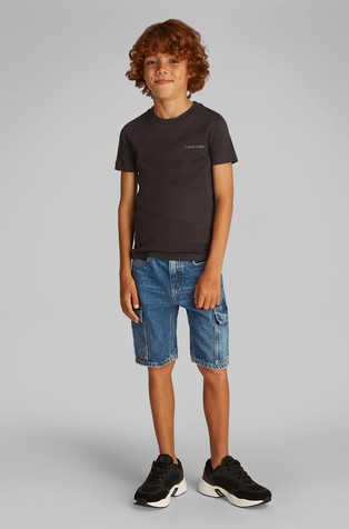 Slim fit logo majica s kratkimi rokavi