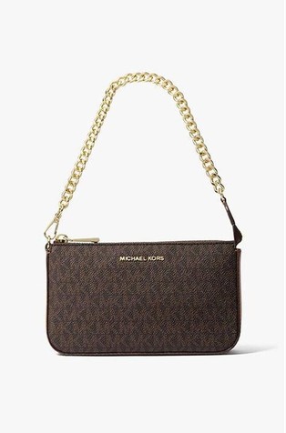 Jet Set Medium Signature Logo Pochette