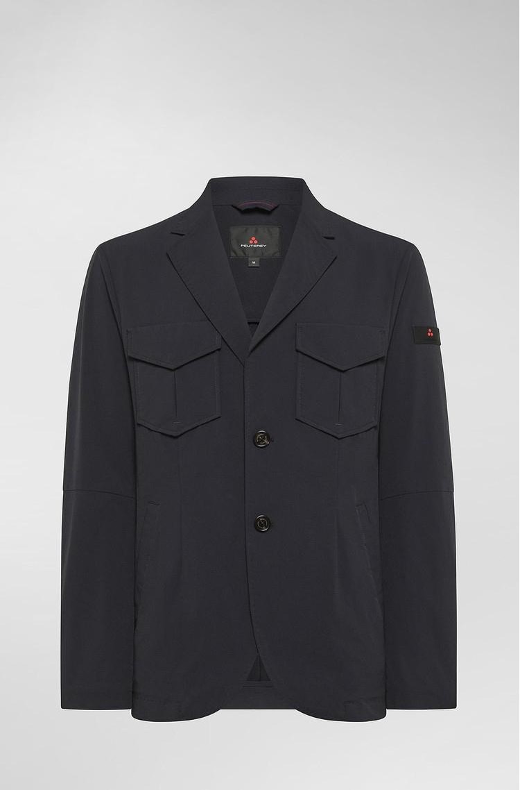 PEUTEREY Raztegljiva jakna iz performance tkanine Modra - Graphite Blue 