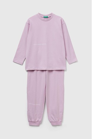 Bombažna pižama z dolgimi rokavi