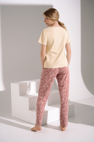 LISCA Nina pižama s kratkimi rokavi Roza - Multi Pink 2