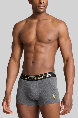 RALPH LAUREN Paket 2 boksaric iz raztegljivega bombaža Večbarvna - Gb Chcl Heather / Col Green Aob 2