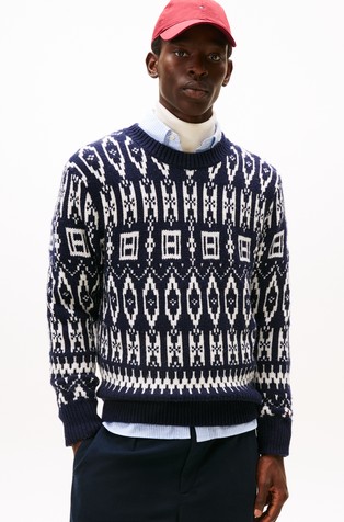 Fair Isle Wool Blend Relaxed Jumper
