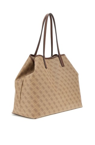GUESS Eco Victtoria 4G logo tote bag Latte 2