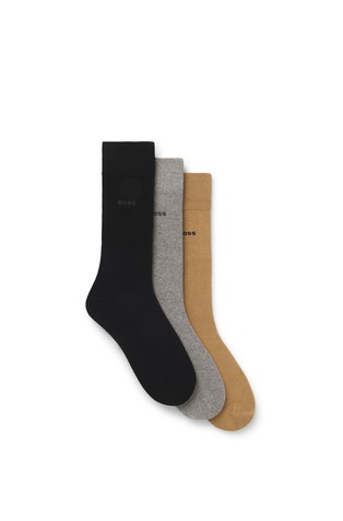 Paket 3 parov nogavic z logo detajli