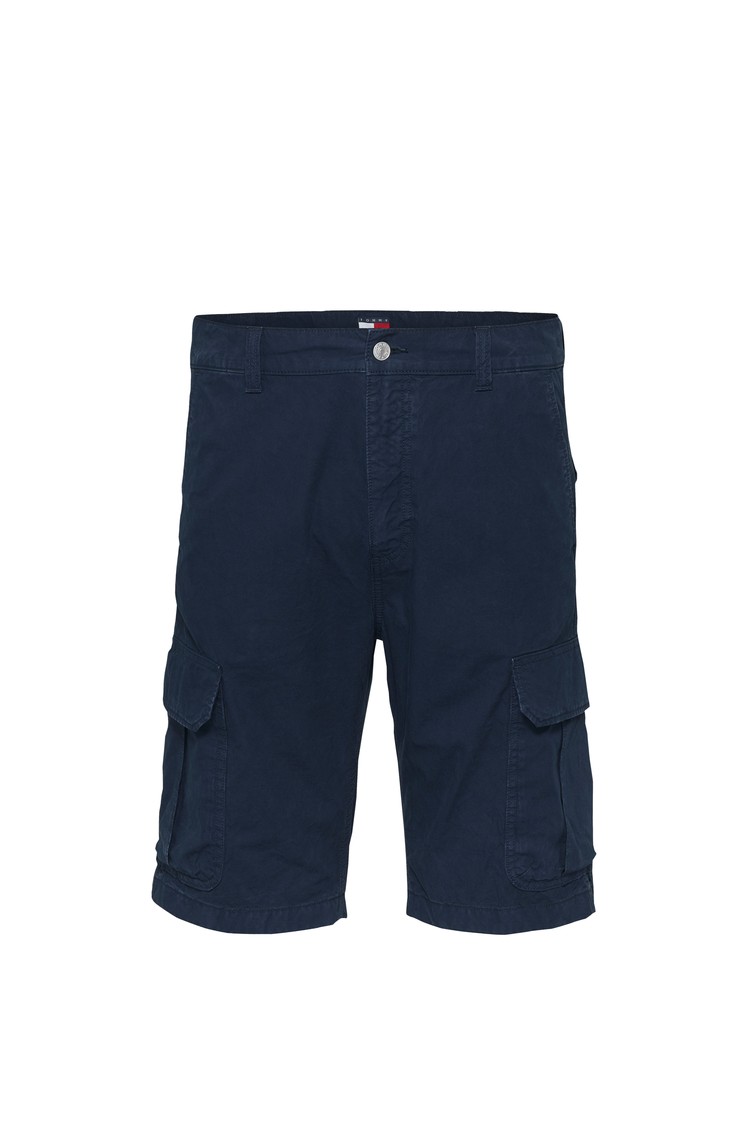 TOMMY HILFIGER Bombažne cargo kratke hlače Zelena - Green 