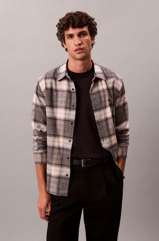 Plaid Relaxed Cotton Shirt
