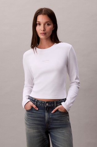 Monologo Long Sleeve Baby Tee