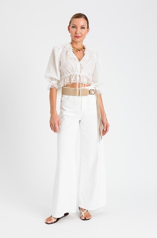 Široke bombažne hlače