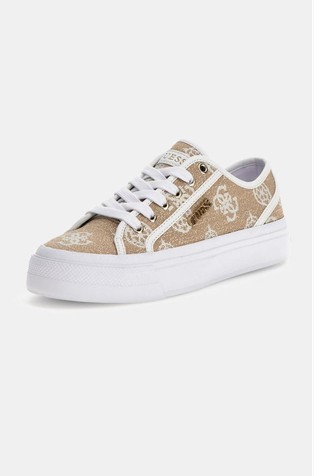 GUESS Jelexa 4G peony logo sneaker Beige / White 2