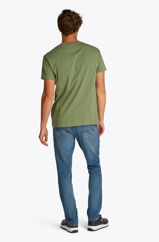 TOMMY HILFIGER Regular fit logo majica s kratkimi rokavi Zelena - Green 2