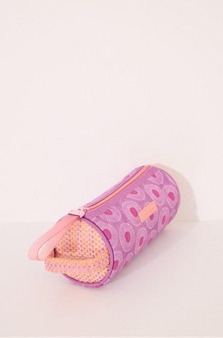 WOMEN'SECRET Small vanity case bag with raffia insert Purple / Multi 3